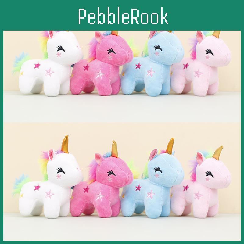 Colorful Unicorn Plush Keychain Soft Toy Cute Wedding And Bag Accessory