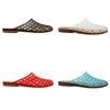 Transparent Mesh Half-Slippers: Women's Casual Korean Slip-On Sandals