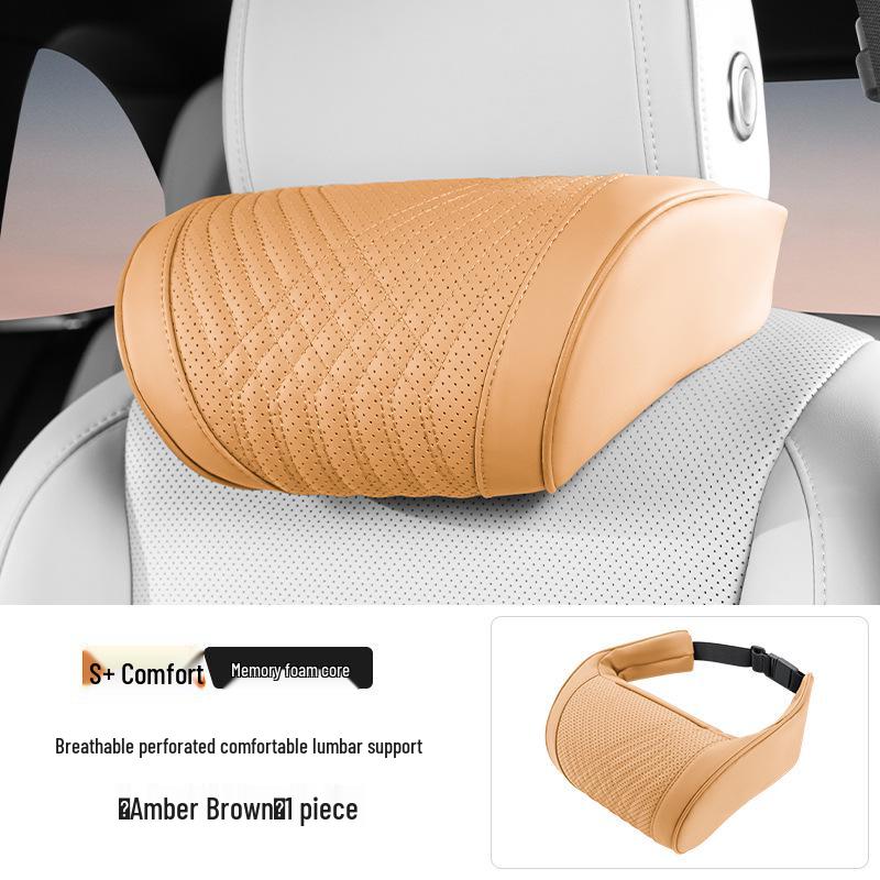 Zeekr 007/001 Car Headrest: Lumbar & Neck Support Pillow - All-Season Breathable Interior Decor