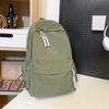 School bag girls' backpack large capacity junior high and high school students simple design niche college student men's backpack