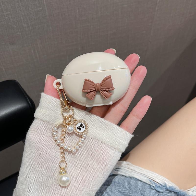 Luxury Girls Pearl 3D Silicone Case For Huawei Freebuds 5i Bluetooth Earphone Protective Cover Freebuds 5i Shell with