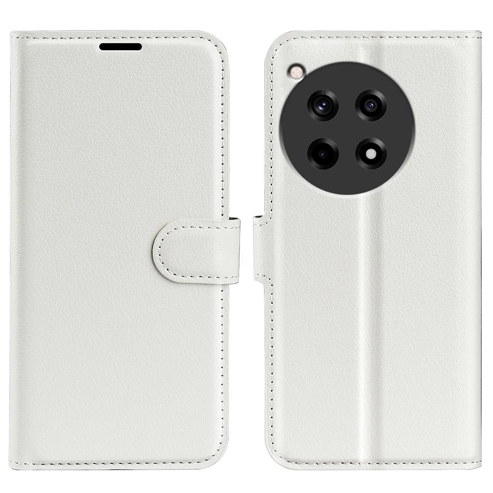For OnePlus 12R 5G/Ace 3 5G Case Litchi Texture Leather Wallet Flip Cover