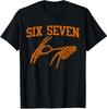 Camiseta Unisex Divertida 67 Seis Siete Manos de Esqueleto Meme de Halloween