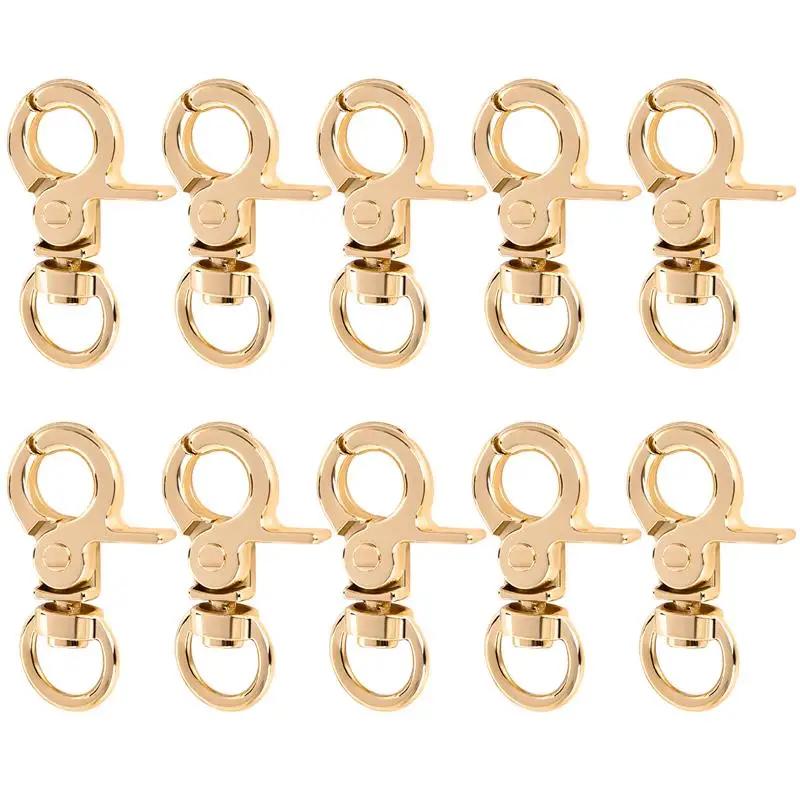 10PCS Small Clamp Buckle Zinc Alloy Material Electroplated Alloy Buckle DIY KeyChain Bag Part Accessories