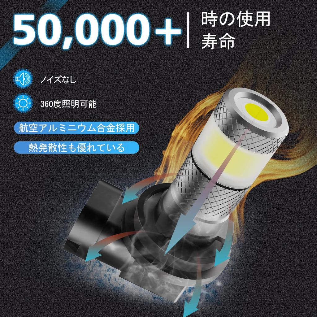 NOVSIGHT H11/H8/H9/H16 LED Headlight, 6,000 Lm, 6500K, White, 360° Luminous, /24V Vehicles, Fog H11,