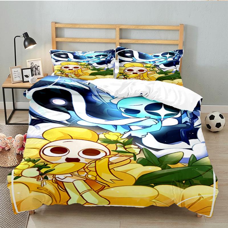 Colorful Cartoon Dandy 3PCS Bedding set,Ideal for 1pc Duvet Cover And 2pcs Pillowcases Perfect for Fan gift,Ideal for Bedroom, Dormitory