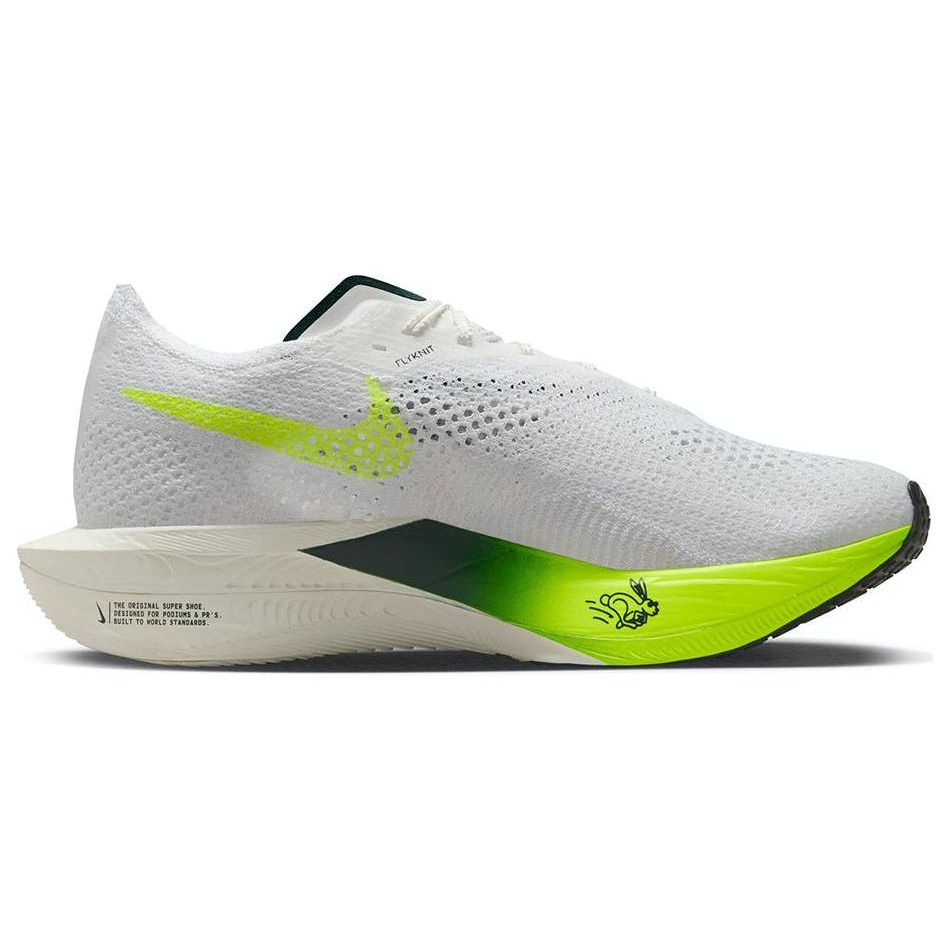 Nike ZoomX VaporFly Next% 3 Wake Up Pack Scarpe da Ginnastica da Uomo Bianco Pro-Verde Volt FZ4017-100