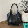 Retro Woven Bag Women's Large-capacity New Autumn and Winter Casual Shoulder Bag Textured Commuter Tote Bag