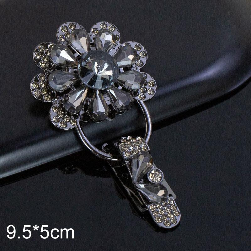 1Pc Handwork Sewing Originality Shiny Rhinestone Overcoat Decor Duckbill Buckle Fashion Metal Button Clothing Accessory