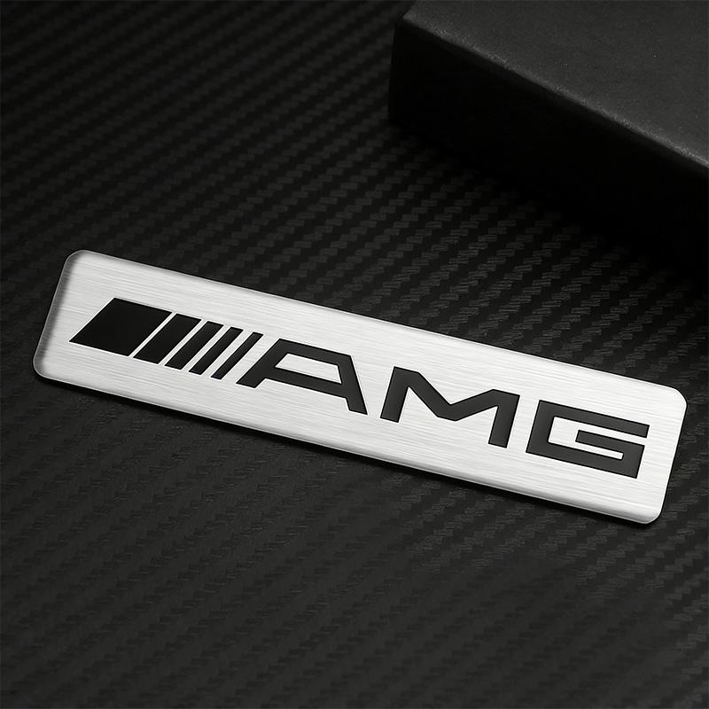 Car Logo Aluminium Sticker Decals Trunk Badge Decorative Accessories For Mercedes Benz AMG GLE GLS CLA CLE GLC CLS GLA W223 W213