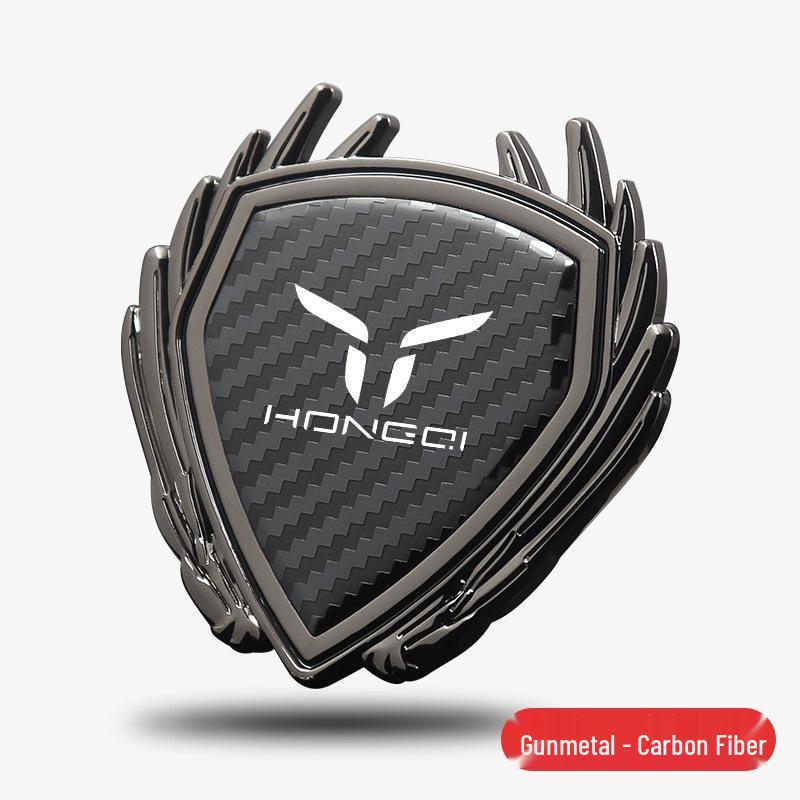 Metal Wing Badge & Decorative Sticker for Hongqi Tiangong 05/06/08 EH7 Car