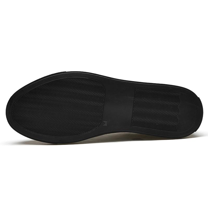 Pure Black Skateboarding Shoes Men Genuine Leather Sneakers Casual Flat Shoes Plus Big Size 48 49 50 Spring Autumn High Quality