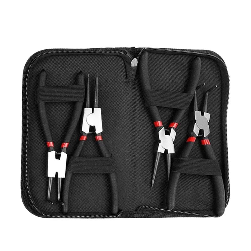 Practical Circlip Pliers Kit with Ergonomic Nonslip Handle Includes Storage Case for Easy Portability and Organization