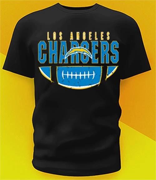 Los Angeles Chargers Ball distressed Shirt Sizes From Youth To Adult 6XL XL