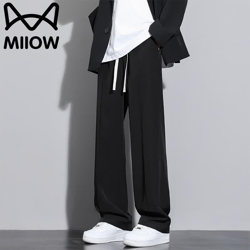 MIIOW Men's Summer Ice Feel Loose Straight Leg Casual Pants