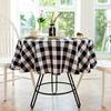 Tablecloth Red Black Checkered Party Decoration Hotel Restaurant Party Round Table Towel Placemat