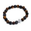 Couple Bracelets 2 Pack Tiger Eye Black Stone