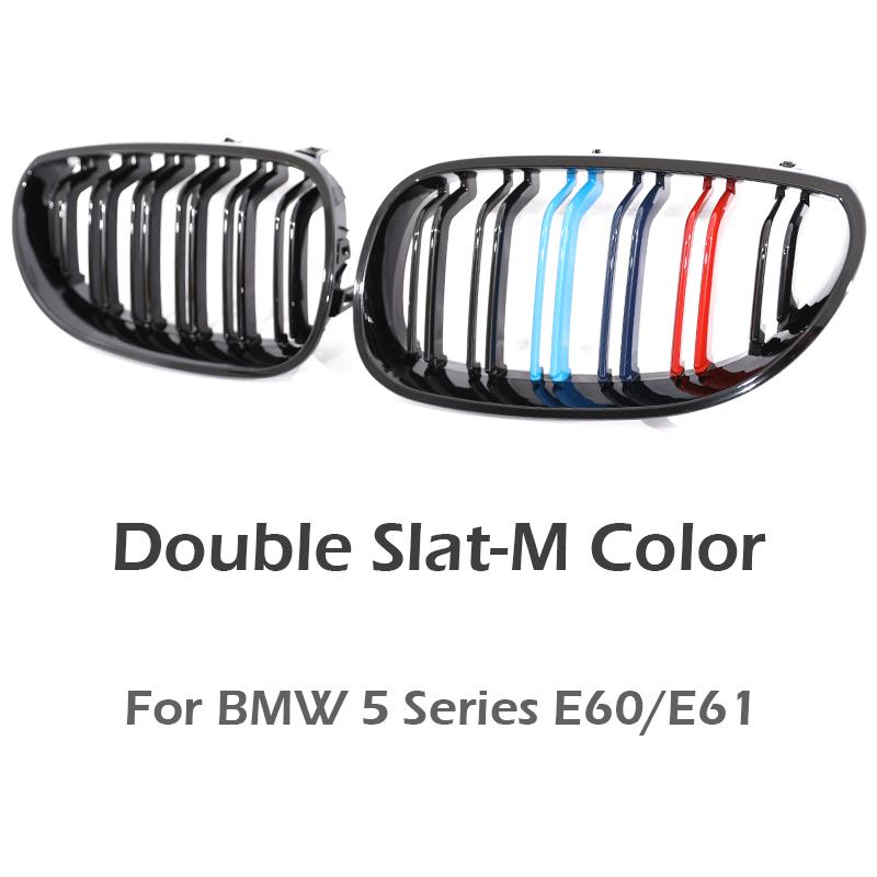 

Решетка радиатора Глянцевая черная M-стиля Для BMW 5 серии E60 E61 M5 2004 -2009 530i 520i 525i 540i 550 M Color