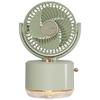 USB-Powered Oscillating Humidifier Fan - Portable Desktop Cooling for Dorms and Offices