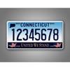 Custom 6x12 Inch Connecticut United We Stand License Plate Metal Tin Sign Novelty Car Garage Wall Decor