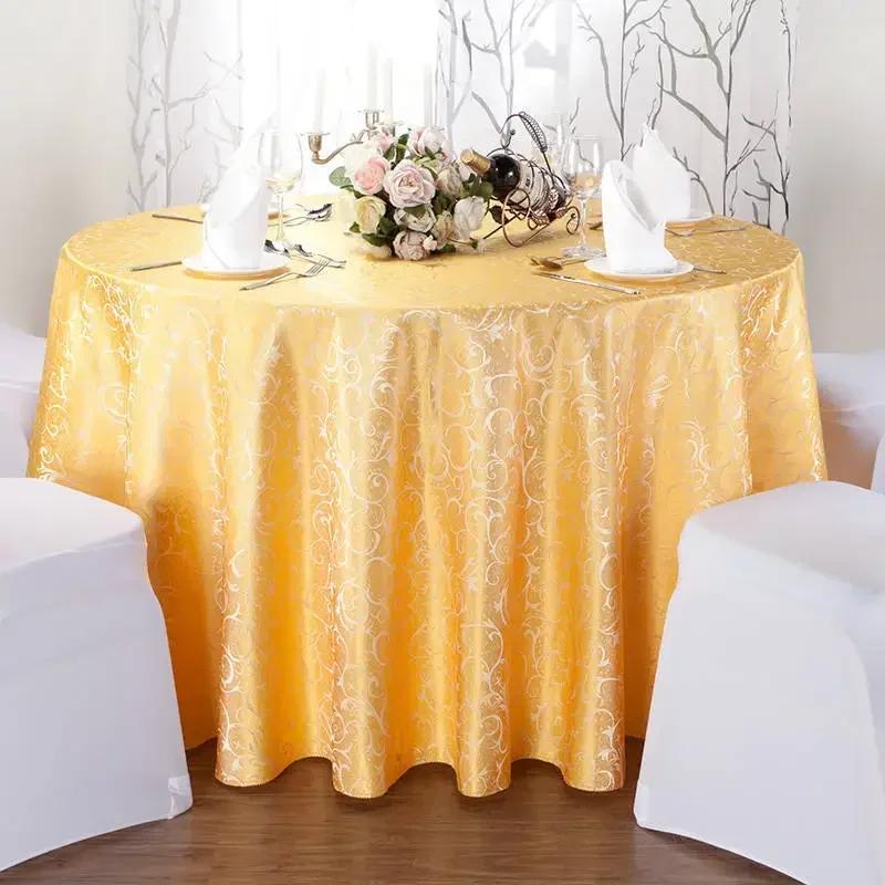 Large Round Table Covers Hotel Restaurant Tablecloth for Dining Stain-Resistant Durable Fabric Ideal for Banquets Home Decor