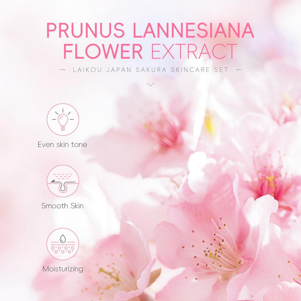 Laikou Sakura 8-Piece Skincare Set - New & In Stock