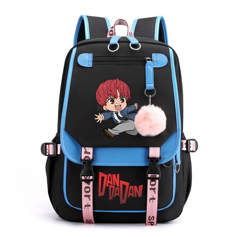 Bold Party Dandadan Surrounding Anime School Bag Fashion Male Female Versatile Elementary and Secondary School Student Lightweight Backpack