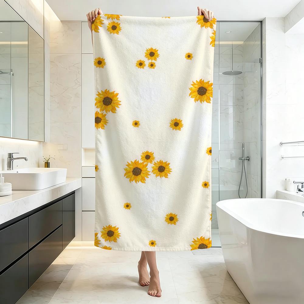 Asciugamano Campo di Girasoli Luminosi S Qualità Hotel Cinque Stelle Asciugamani Spessi Ultra Morbidi Ecologici e Teli da Spiaggia