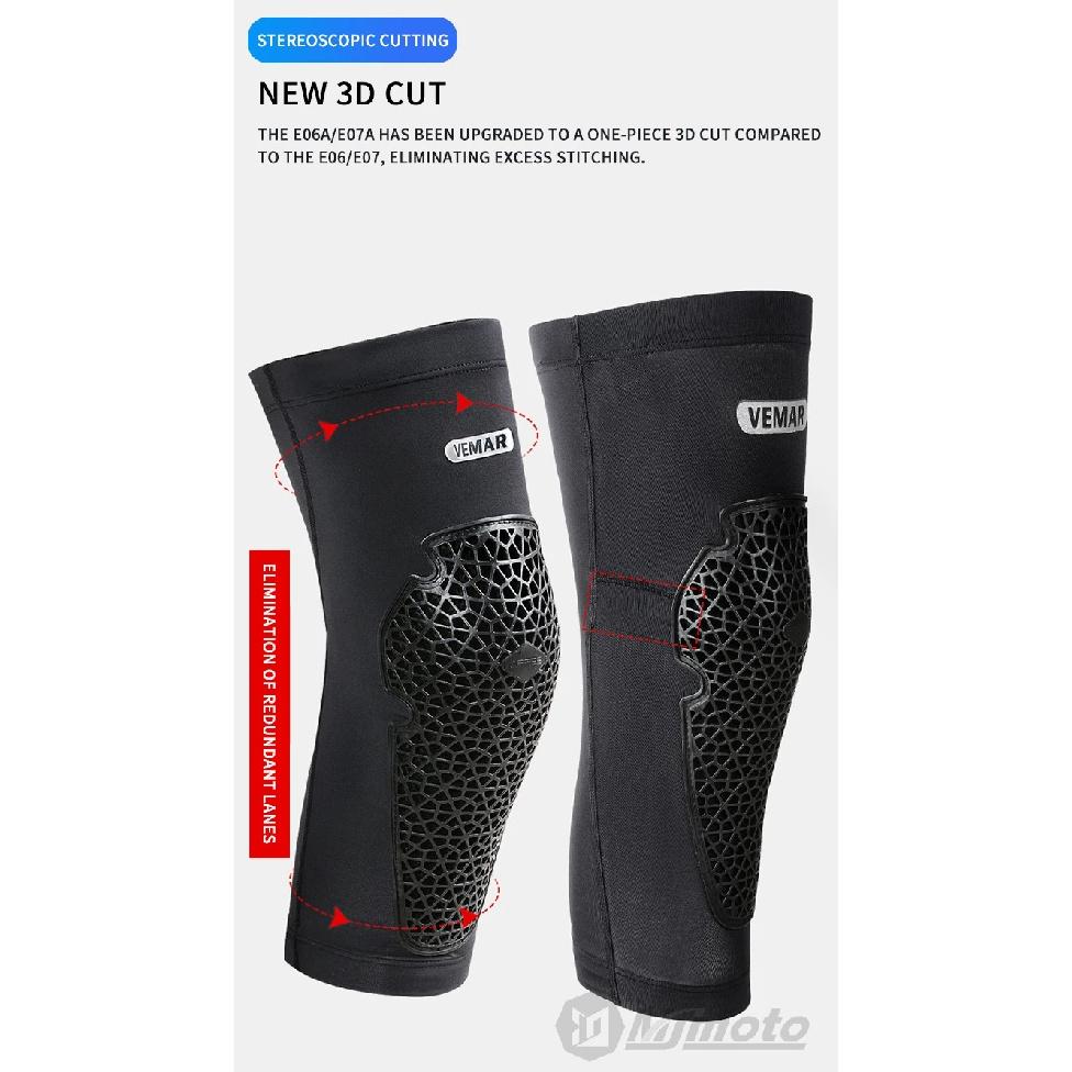 VEMAR Gekühlte Anti-Sturz Motorrad Knie Ellbogen Protektoren Hohe Elastizität Motocross Knieschützer DH ATV MTB Radsport Moto Ärmel Knieschützer
