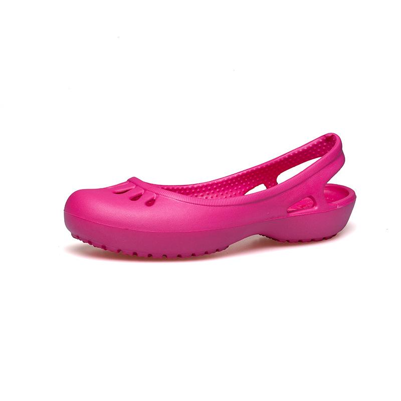 Ultraleichte Lochschuhe Damen Weichsohlige Arztschuhe Weißer Beutelkopf Große Größe Rutschfeste Strandschuhe Gartenschuhe