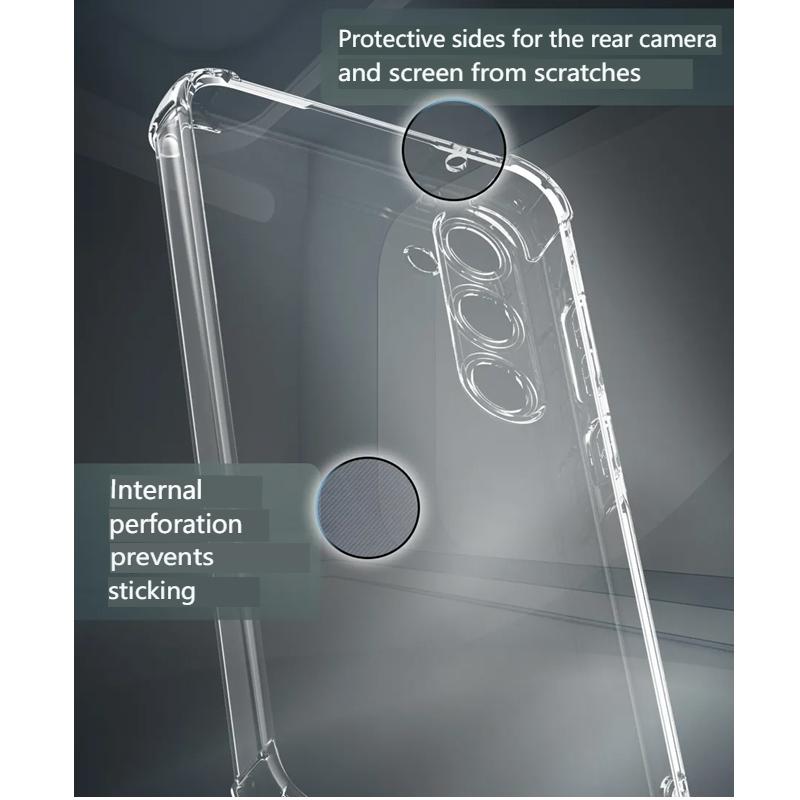 Case For Samsung Galaxy A16 A36 A56 A26 A15 A25 A35 A55 A06 A05 A53 A13 A14 A54 A34 S25 S24 FE S23 S22 Transparent Soft Cover