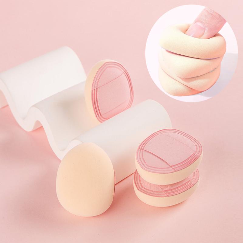 1/3Pcs Mini Finger Powder Puff Thicken Air Cushion Concealer Blusher Soft Makeup Sponge Wet Dry Use Facial Detail Beauty Tool