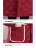 Women's Winter Warm Cotton Coat and Over-the-Knee Casual Robe