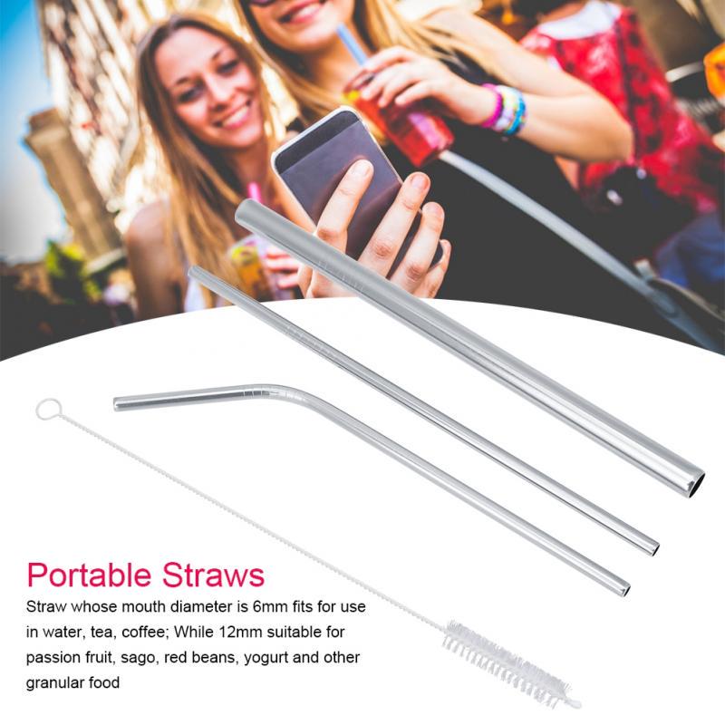 Stainless Steel Straw Portable Travel Drinking Strawsbuy at a low