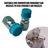 Universal 12 to R134a Service Port Adapter Valves Set with Protective Cap Car Conversion Valves for 508 Compressor