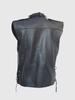 Handmade Genuine Lambskin Leather Stylish Classic Classy New Men's Gray Vest Coat Real