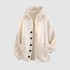 Men's Hooded Cardigan Sweater: Autumn/Winter Trendy Loose Heavyweight Casual Knitwear.
