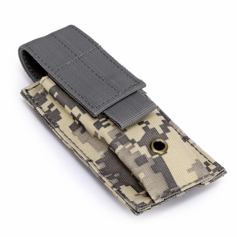 9mm Single Magazine Pouch Outdoor Molle Open Magazine Pouch for  M1911 92F Torch Pouch Triple Pack