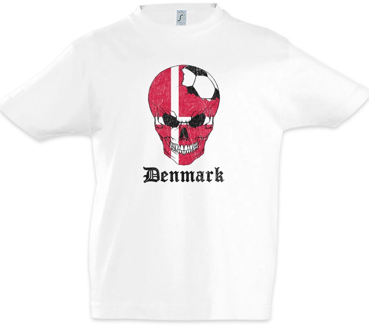 Denmark Football Comet Kids Boys kids boys T-Shirt Danish Flag Football Denmark 110