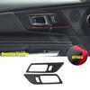 Inner Door Handle Bowl Panel Cover 2PCS For Ford Mustang 2024-25 GL Black Suede
