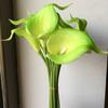5PCS White PU Fake Flower Artificial Calla Lily for Home Decor Wedding Bridal Bouquet Home Table Flower Bouquet Decor 36CM