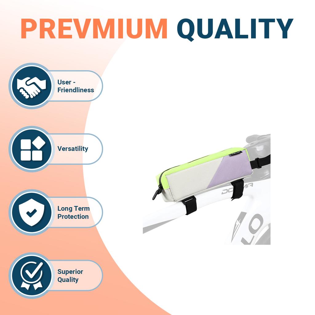 Bike Frame Tube Bag Waterproof Front Top Tube Pack for Mountain Road Bicycle Outdoor Cycling Gear