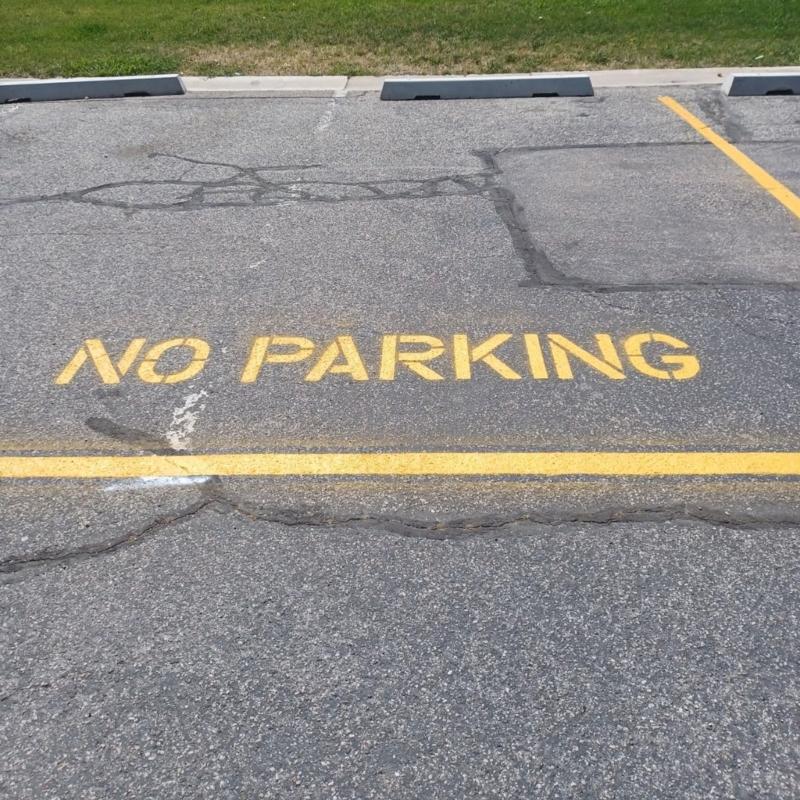 Parking Lot Line Stencil Template Road Marking Tool Folding Straight lines Template for Parking Area and Warehouses