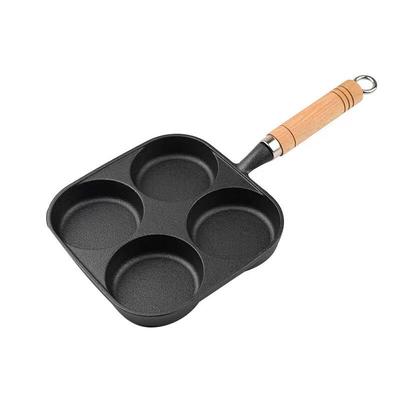 Cast Iron 4-Hole Egg Frying Pan