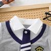 Stylish Summer Romper for Baby Boys: Little Gentleman Crawling Suit for Newborns