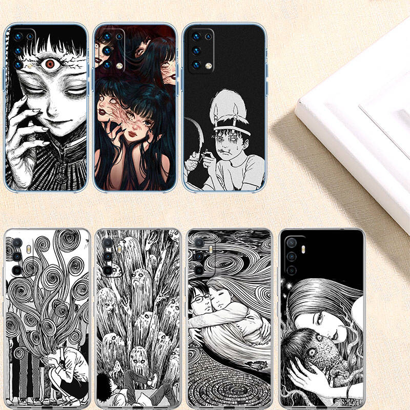 IR15 Junji Ito Tomie Case for Motorola E22S E7 G6 G7 G8 G9 Plus Power Play G10 G20 G04 E30 E40 E22 E20 E13 E15 G22 G23 G05 G75 G35 G55