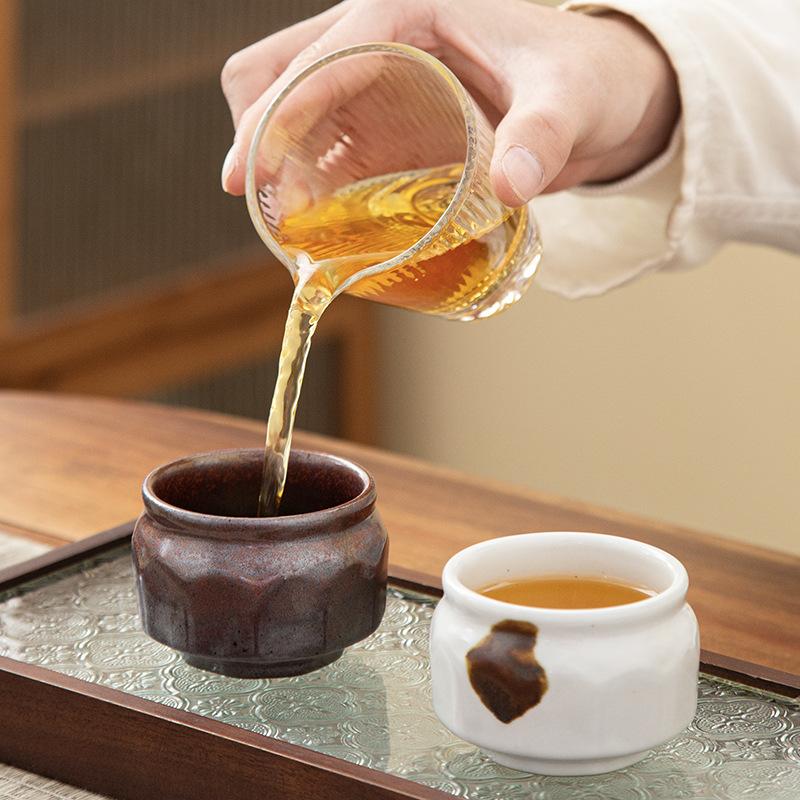 Japanese-style Tea Cup Master Cup Tea Set Ceramic Cup Kiln Change Teacup Mug Gift Box Gift
