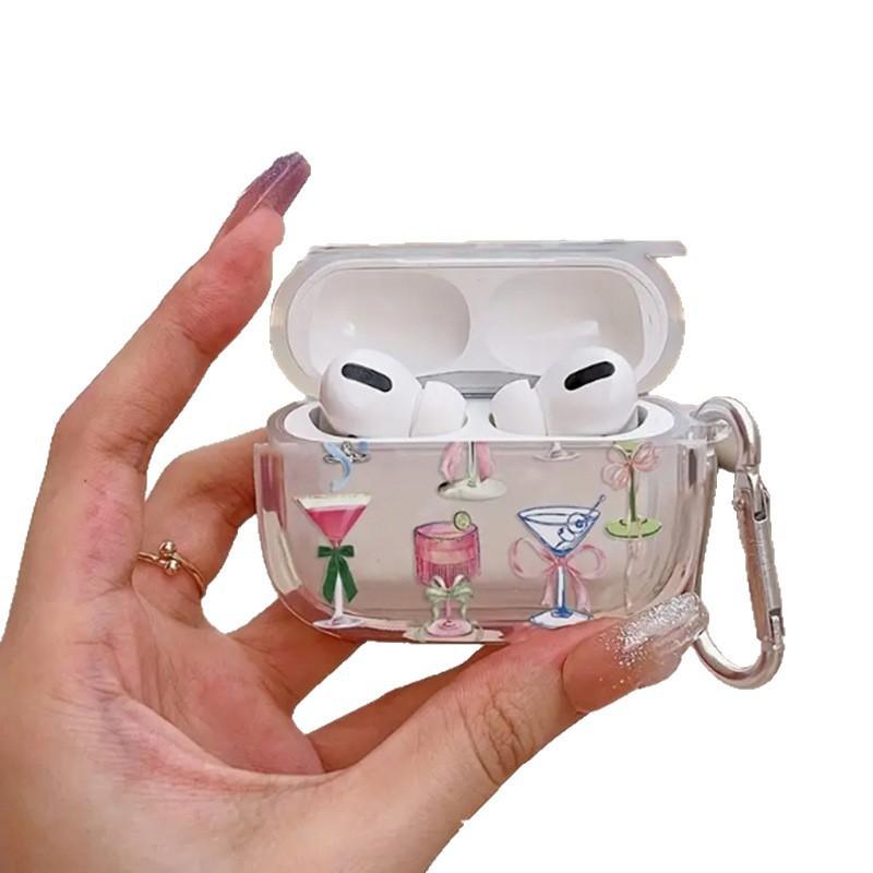 Popular Cocktail Glass AirPods1/1/1/1 Generation Apple Earphone Cover Pro/pro1 Bluetooth Earphone Case