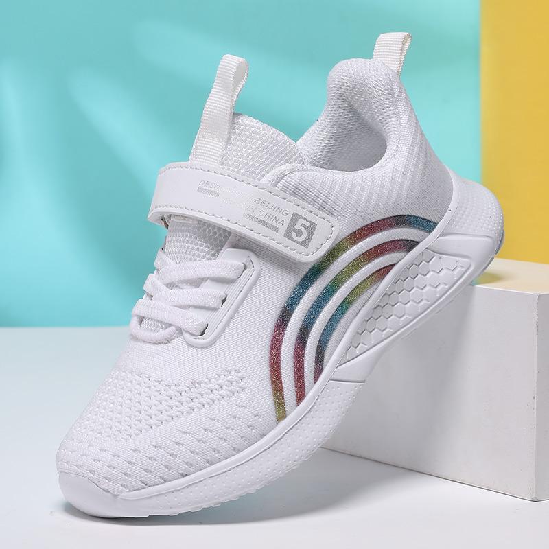 New Pink Child Sneakers Big Size 38 Breathable Comfort Sports Shoes for Girls Platform Children Running Sneakers Zapatillas Niño