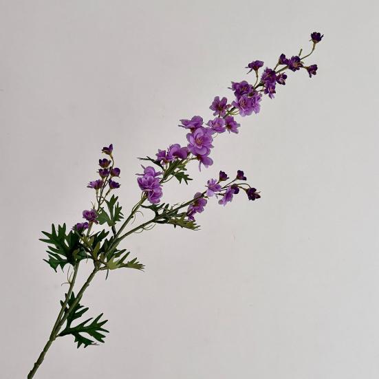 Artificial Delphinium Flower 36.6" Long Stem Faux Silk Bouquets for Tall Vase Realistic Fake